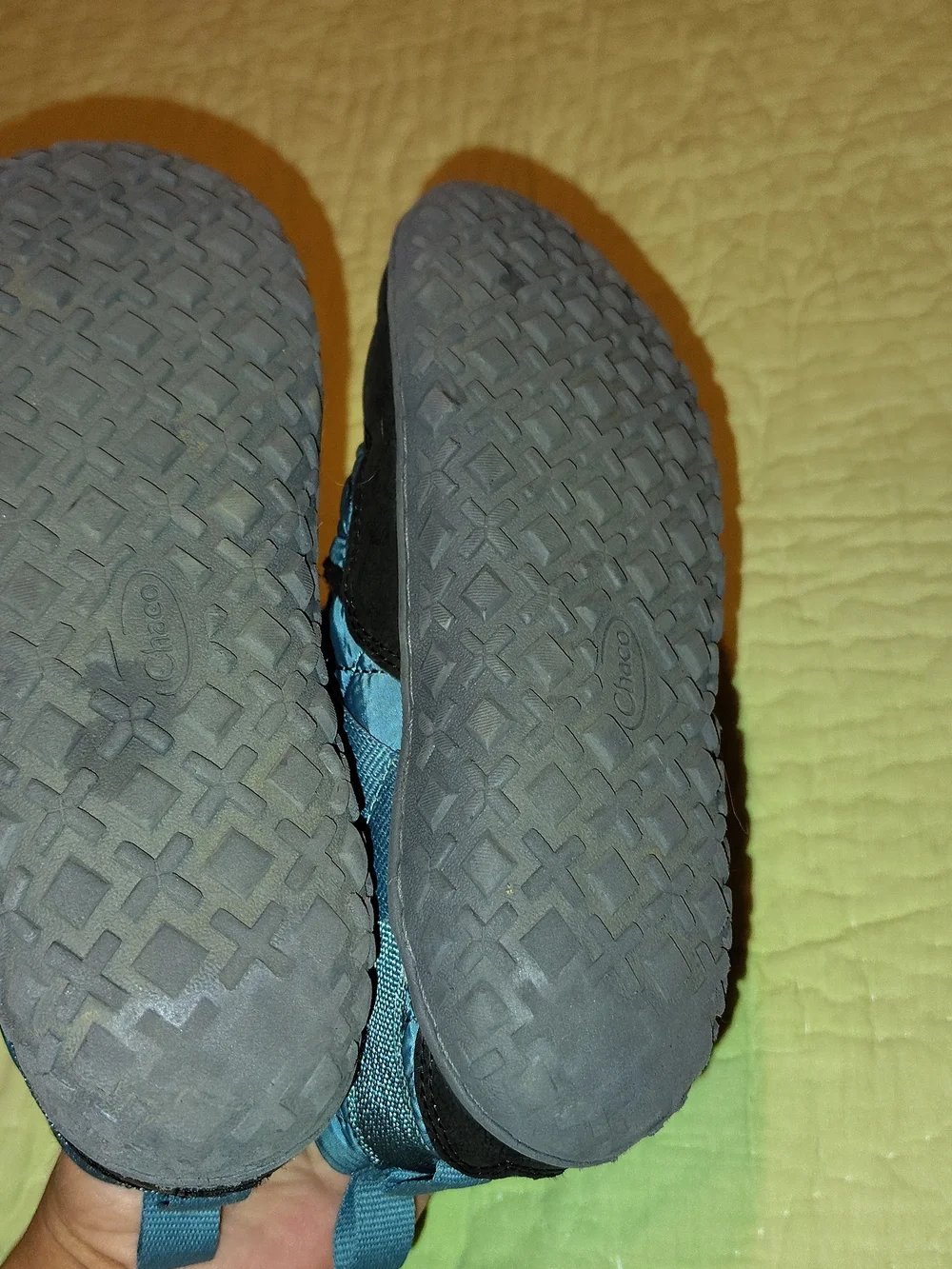 Chaco Kids' Quilted Teal Slip-On Shoes